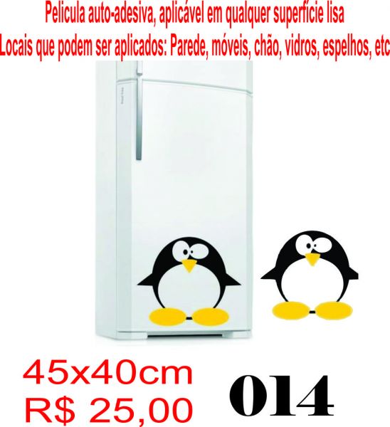 Adesivos de Geladeira Pinguim