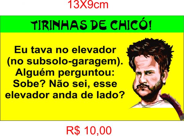 Adesivo Tirinhas de Chicó