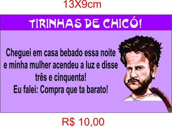 Adesivo Tirinhas de Chicó