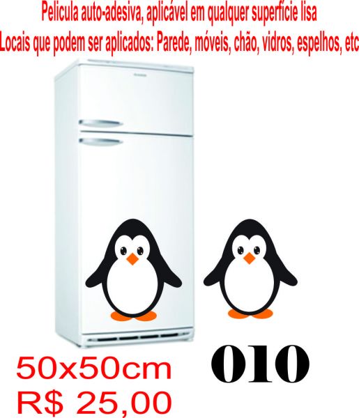 Adesivos de Geladeira Pinguim